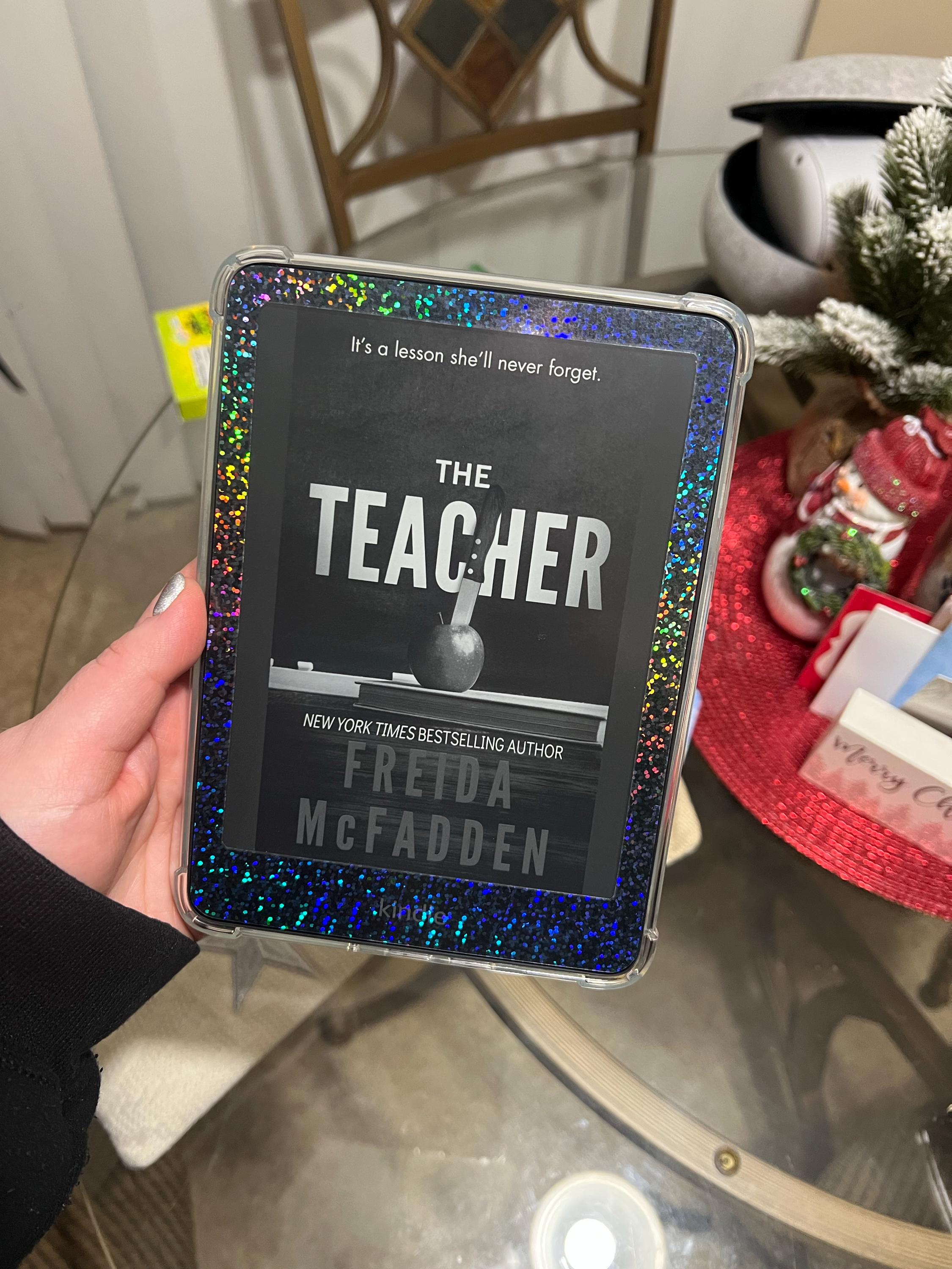 Holographic Sparkle E-Reader Skin, Removable Kindle Paperwhite, adhesive skin holographic kindle decal, sparkly kindle basic, kindle oasis