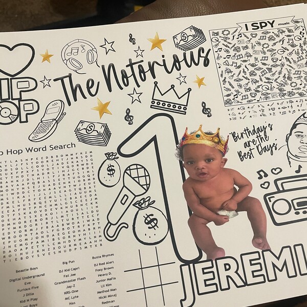Notorious Activity Sheets - Notorious Baby Theme Coloring Sheet - the ...