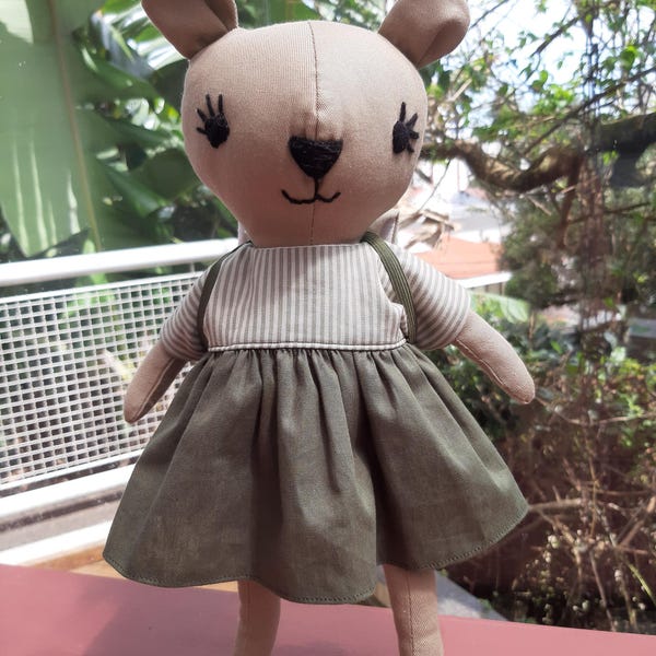 Kangaroo Doll Sewing Pattern PDF. Doll Sewing Pattern and Tutorial ...