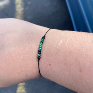 Nirvana \u201cNevermind\u201d Inspired Morse Code Beaded Slide Bracelet Kurt Cobain Tribute Friendship Stack Grunge 90s