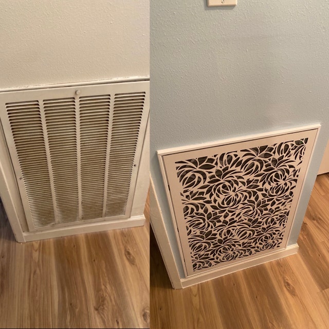Magnetic Air Vent Cover - Unfinished Vent Cover - Modern Design - Pain –  ArtMillwork Design