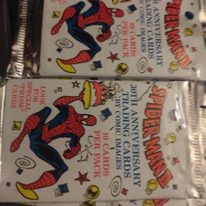 スパイダーマンII 30周年記念ヴィンテージトレーディングカード2パック