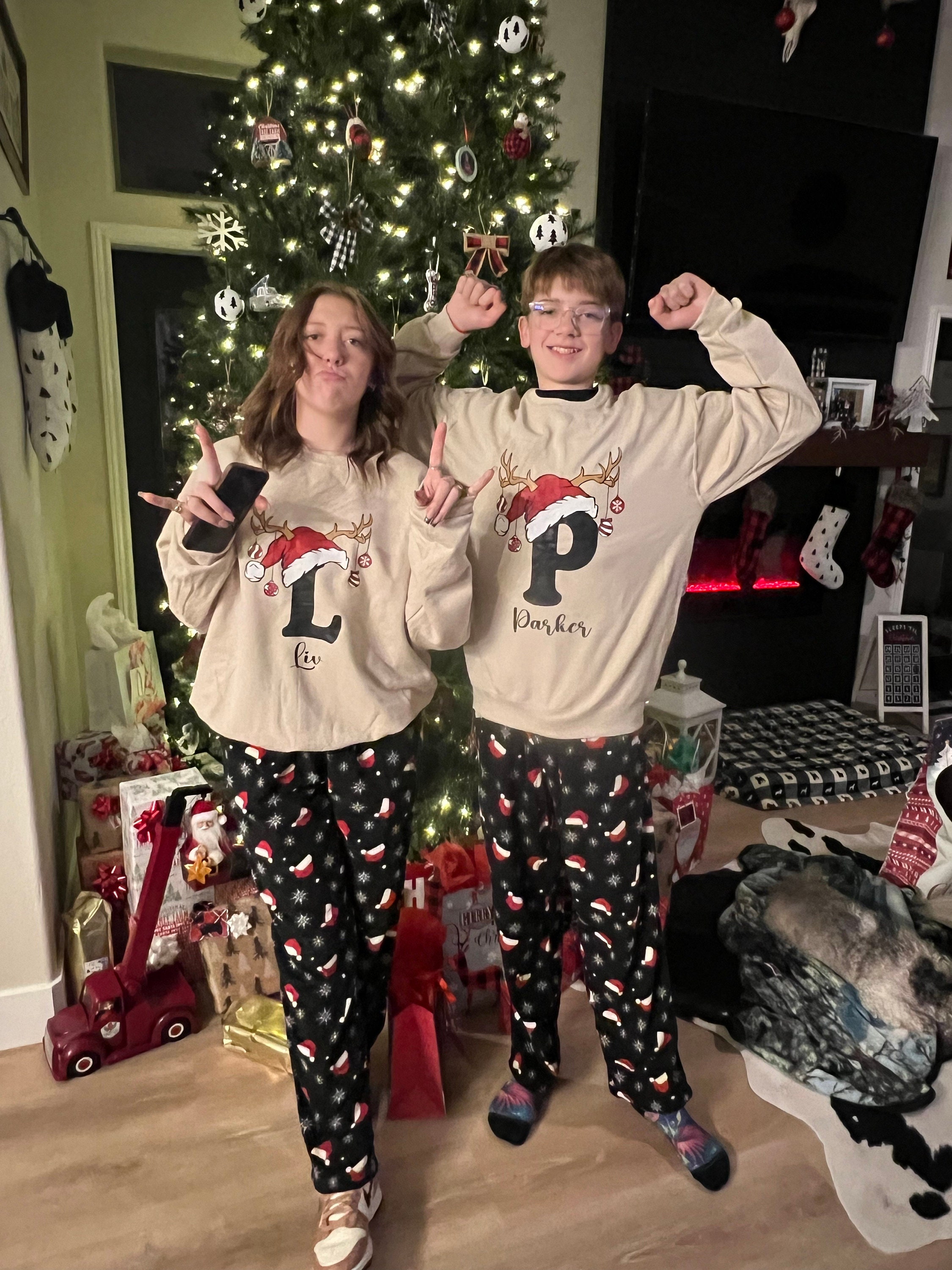 Custom Christmas Matching Sweatshirt, Christmas Gifts, Personalized Gifts, Christmas Sweatshirt, Family Hoodie, Custom Christmas Family Hoodie