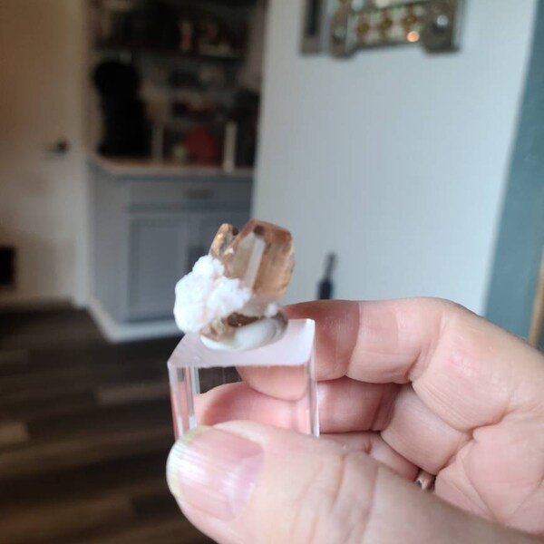 Natural Pink Colour V Shape Kunzite Crystal With Albite Specimen From ...
