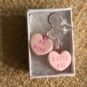 Sandy + Rizzo Conversation Heart Dangle Earrings main image 0