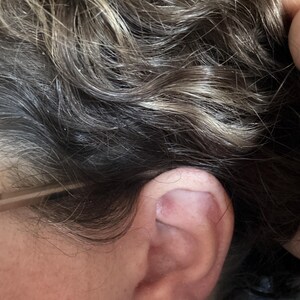 Customer photo, Halloween Mask Stud Earrings