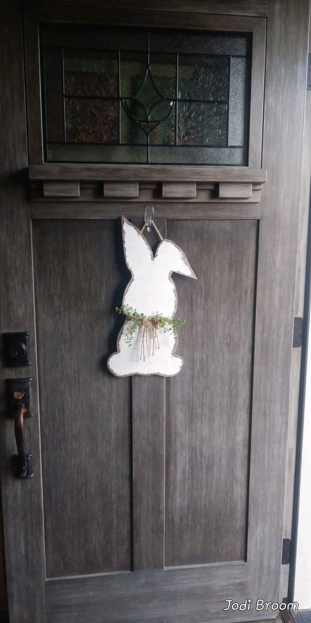 Front Door Decor | Easter Bunny Door Hanger | Easter Decor l Front Door Wreath | Easter Door Sign | Easter Door Hanger | Easter Welcome