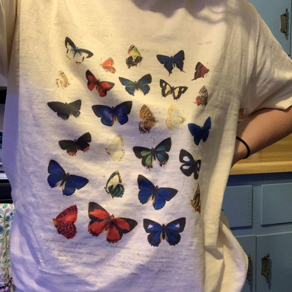 3x4 Butterfly Chart - Long Sleeve Comfort Colors Tee