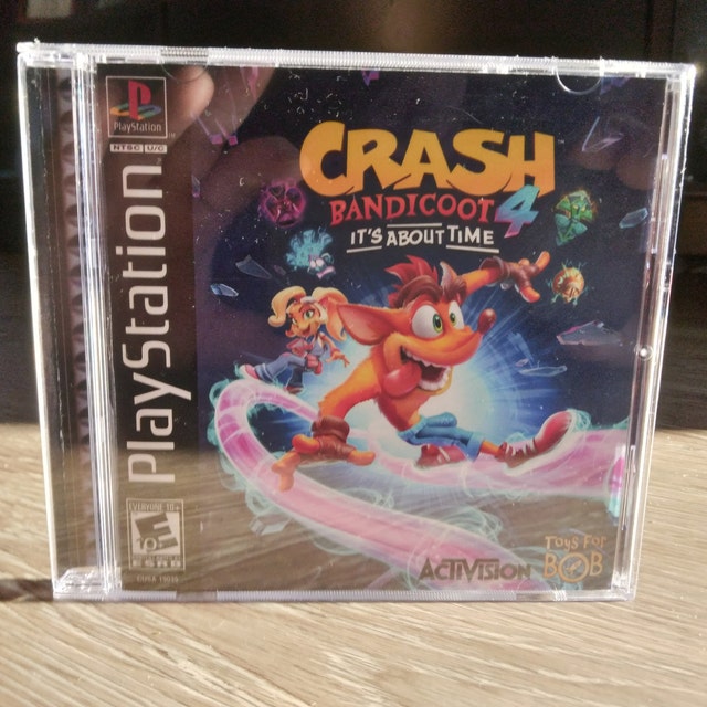 Crash Bandicoot 4: Its About Time PS5 Custom PS1 Inspired Jewel Case 