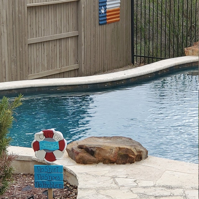 Splash Zone Pool Yard Sign - Etsy