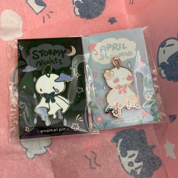Teru Teru Bozu Large Hard Enamel Pin - Etsy