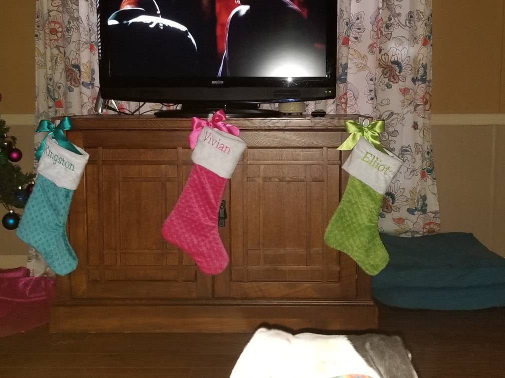 Personalized Christmas Stocking, Make Your Own Christmas stocking, Purple Christmas gift, Amethyst Christmas Stocking, Rainbow Christmas