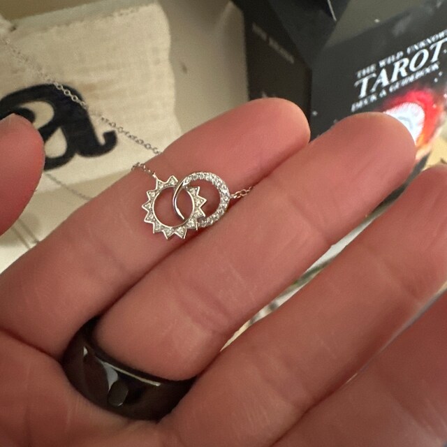 Sun & Moon Eternity Necklace by Caitlynminimalist