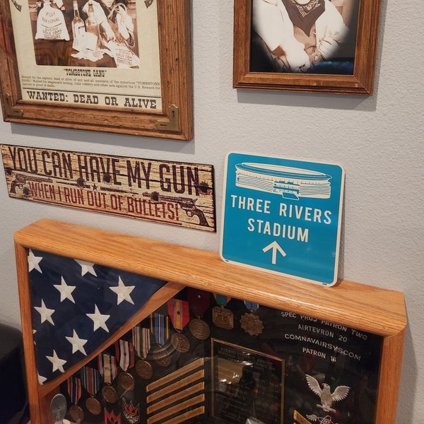 Three Rivers Stadium Direction Sign, Previous Home of the Pittsburgh ...