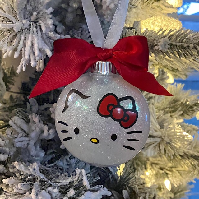 Hello Kitty Ornament, Ornament Exchange Gift; Christmas Gift for