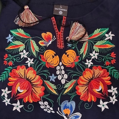 Traditional Embroidered Ukrainian Costume shirtbelt - Etsy