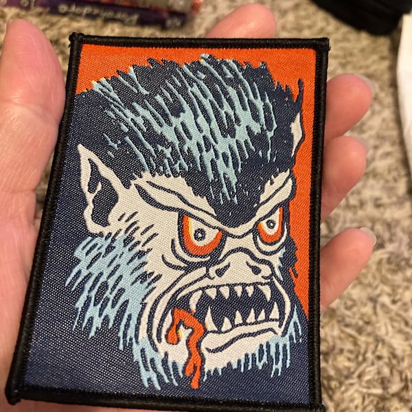 WEREWOLF Woven PATCH - the Wolfman, Horror, Halloween, Monster - Comic ...