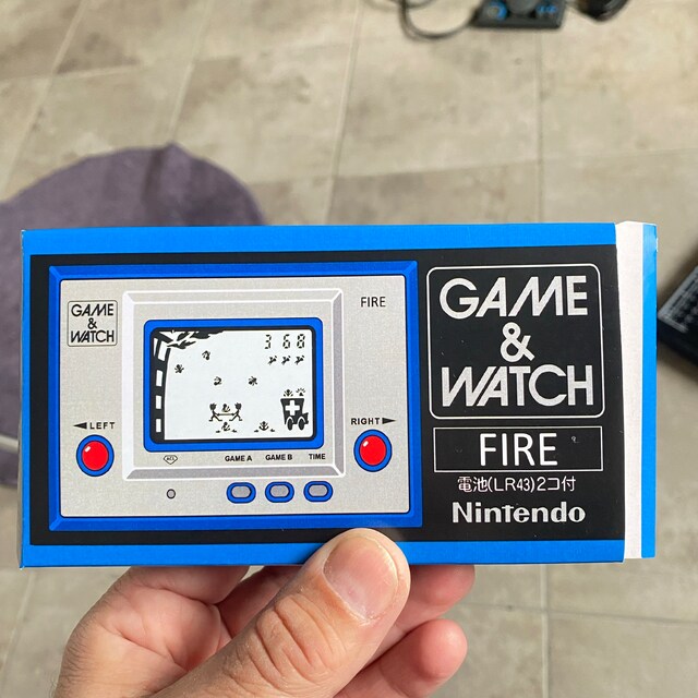 Fire RC-04 Silver Series Game & Watch Box Manual Tray Only NO GAME