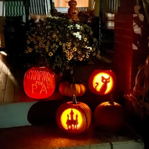 10 Printable Jack-o-lantern Pumpkin Carving Patterns for Halloween - Etsy