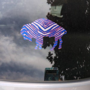 Buffalo NY Standing Bison Zebra Car Vinyl Decals Die Cut Stickers - Etsy