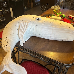 Giant Whale Stuffed Mascot Made of Cotton Black With White - Etsy