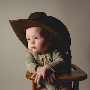 Cappello Da Bambino Rosso Cowboy Western - Unisex Ragazzi Ragazze - Fatto In USA