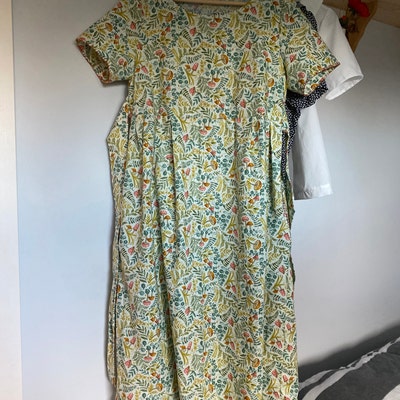Short Sleeve Gathered Skirt Smock Dress Sewing Pattern - Etsy