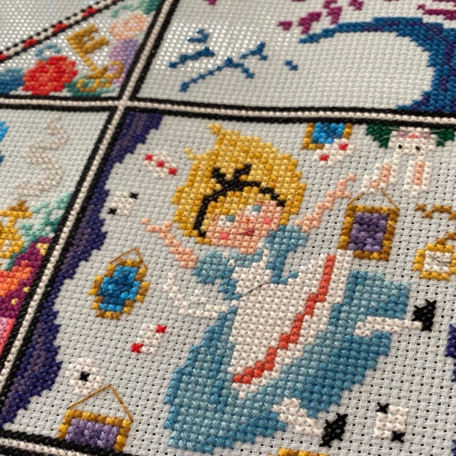 Alice In Wonderland cross-stitch pattern by Thread-Bare (XS size