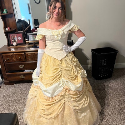 Handmade Cosplay Deluxe Belle Dress, Belle Costume Dress, Belle Cosplay ...