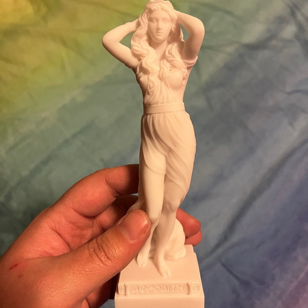 Aphrodite Statue Greek Goddess Made of Alabaster White 16cm-18cm - Etsy