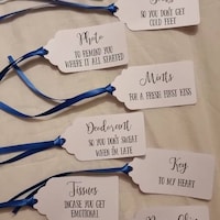 Bride &amp; Groom Wedding Gift Tags Perfect for the Wedding Morning Gift ...
