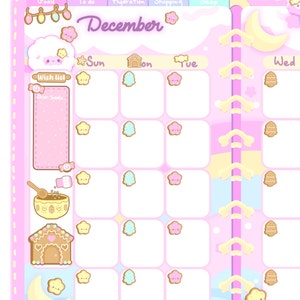 Strawberry Kawaii Pink Printable Calendar / Cute Printable Calendar ...