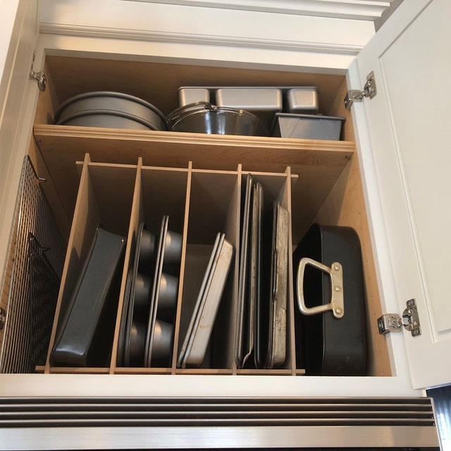 Kitchen Cabinet Baking Pan Storage Organizer, Bakeware Organizer, Kitchen Cabinet  Organizer R241 