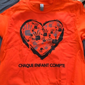 Chaque Enfant Compte french Every Child Matters Tshirt - Etsy Canada