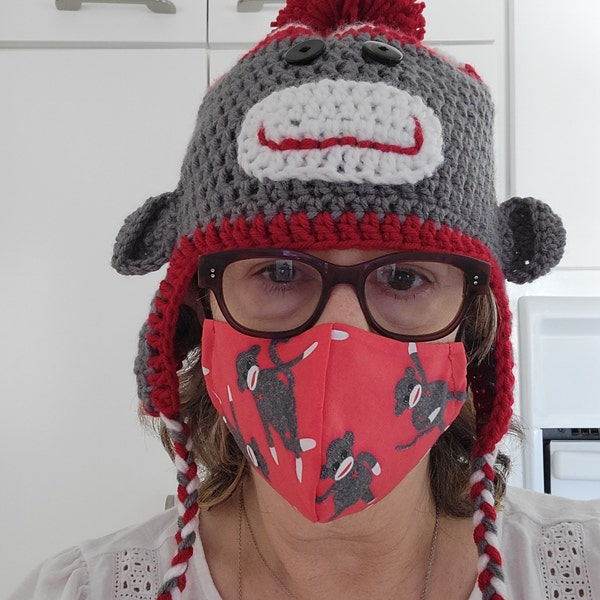 Monkey Earflap Hat main image 1