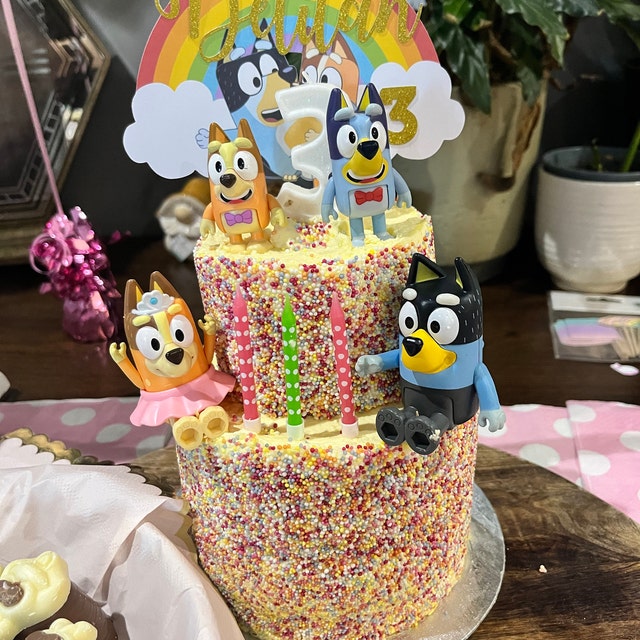Bluey And Bingo Cake Topper - PimpYourWorld Birthday Party Supplies
