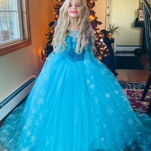 Disfraz de Elsa vestido de cumpleaños de Elsa vestido de | Etsy México