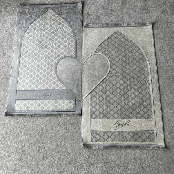 Group Family Prayer Mat Personalized, Foam Padded Muslim Rug, Mother ...