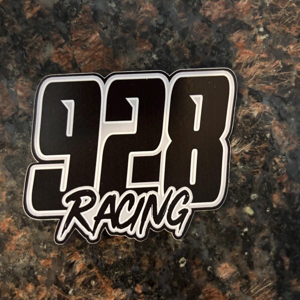 Custom Racing Sticker Personalized Race Name Number Text Car Decal ...