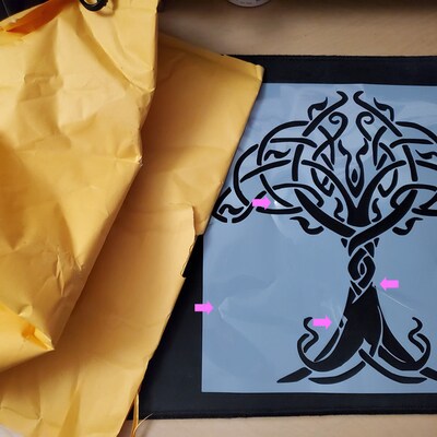 Stencil Tree of Life Celtic Pattern Design, Plastic Reusable - Etsy Canada