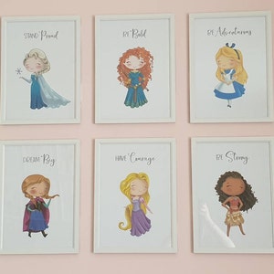 Princess Nursery Prints Nursery Princess Art Princess Nursery Decor ...