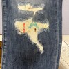 Poppin Paisley Yellow "peek A Boo" Jean Patches Super Strong Iron On