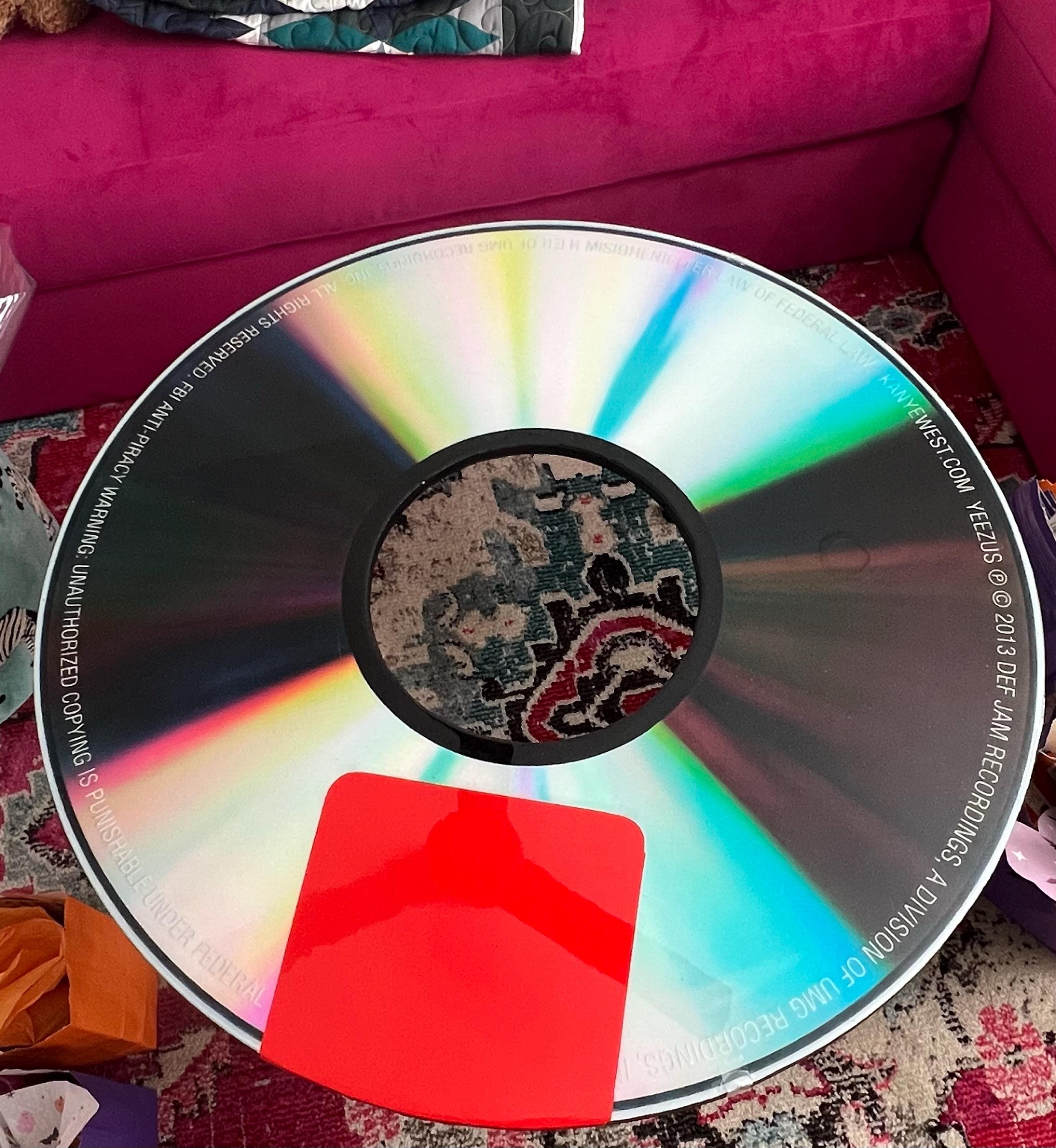 Customer photo from Etsy β Vintage CD disc Table