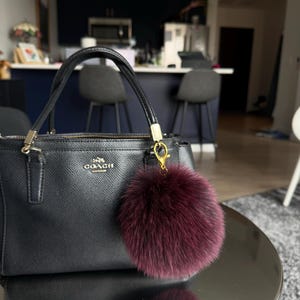 Portachiavi Morbido Guqqeuc Portachiavi In Pelliccia Sintetica Con Pompon E Perle Portachiavi Pon Pon Peloso - Foto 13