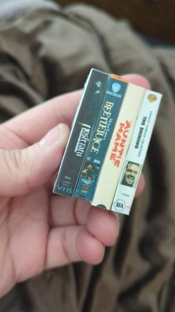 Retro VHS Miniature Magnet, Select from Titles or Submit a Custom Request, 1&quot; x 1.75&quot; Refrigerator / Fridge Strong Rare Earth Magnets