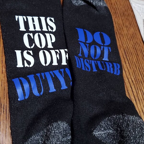 Cop Socks Police Officer Gift, Cop Gift, Gifts for Men, Do Not Disturb, This Cop ...