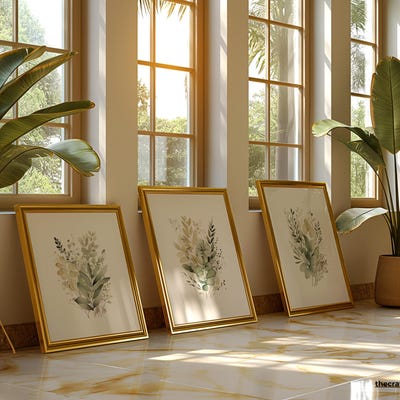 Modern One Frame Mockup With Stunning Reflection Effect Sleek Glass ...