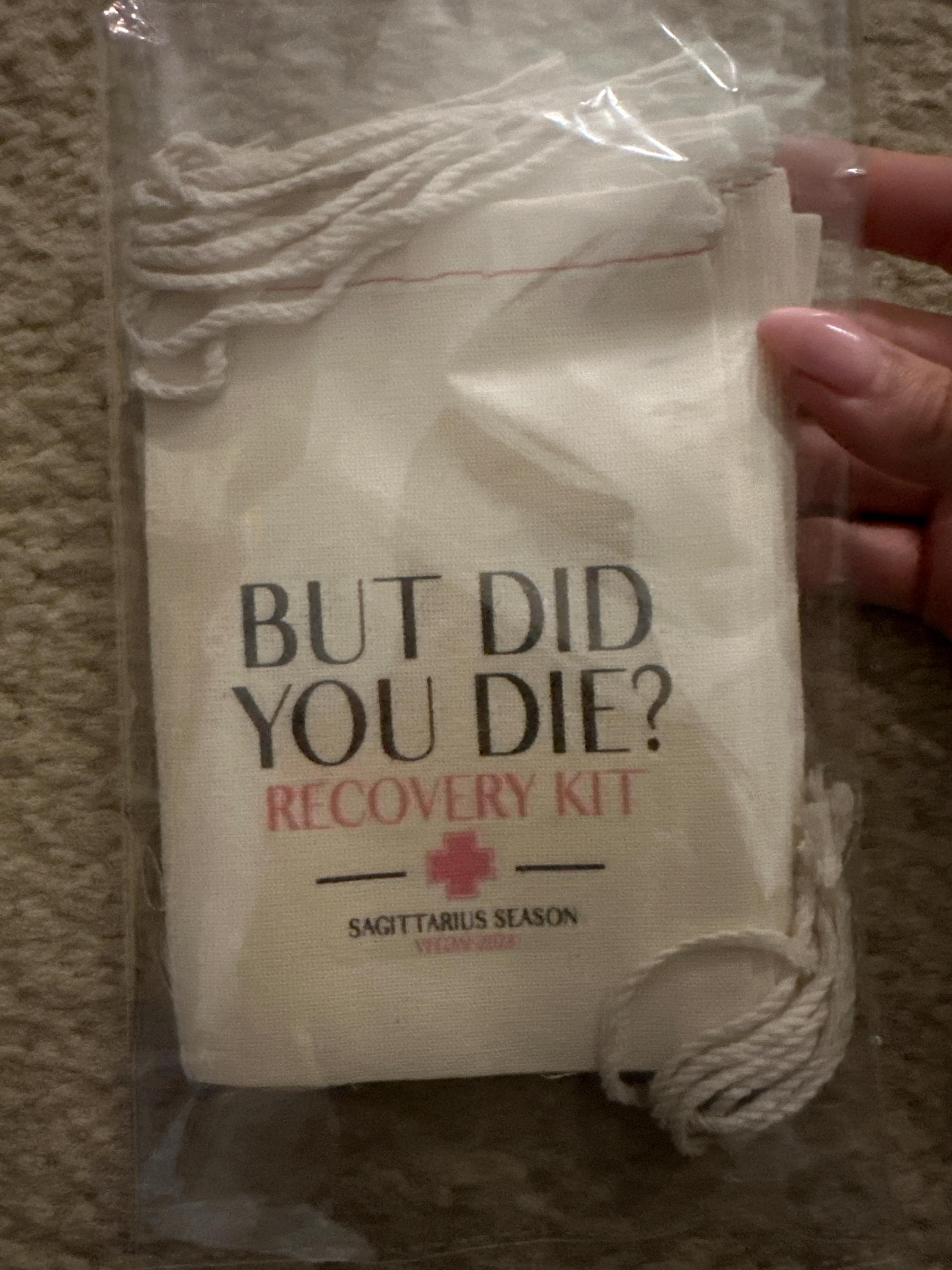 But Did You Die Recovery Kits - Individuelle Hangover Kit Taschen - Junggesellinnenabschieds-Party-Geschenktaschen - Lustige Junggesellinnenabschieds-Katertaschen