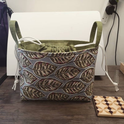 Juniper Basket in Two Sizes, PDF Sewing Pattern, Drawstring Closure ...