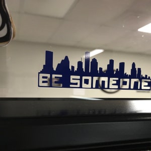 someone houston skyline decal etsy